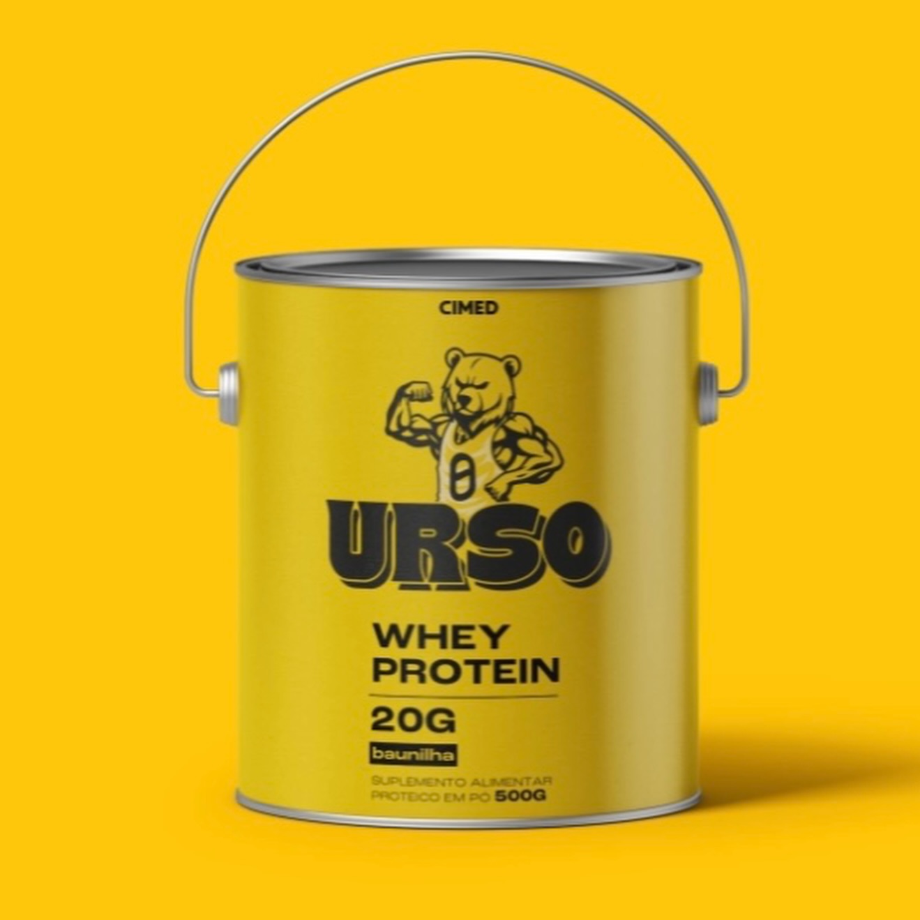 Whey Protein URSO 500g (Balde) + Moletom de BRINDE